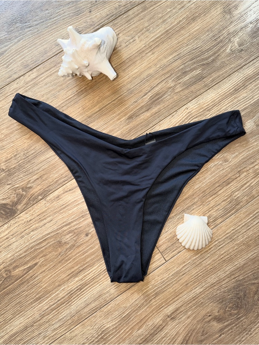 TiniBikini Black High-Cut Swim Bottom